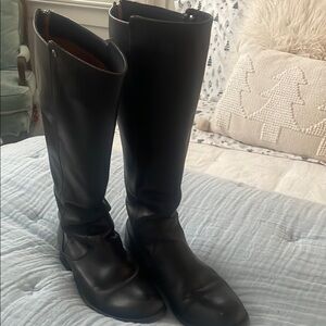 Frye Black Women's Boots with back zippers